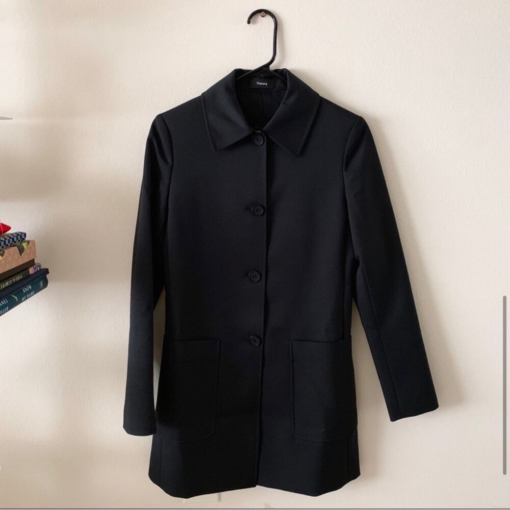 Theory Black Coat - Picture 6 of 8
